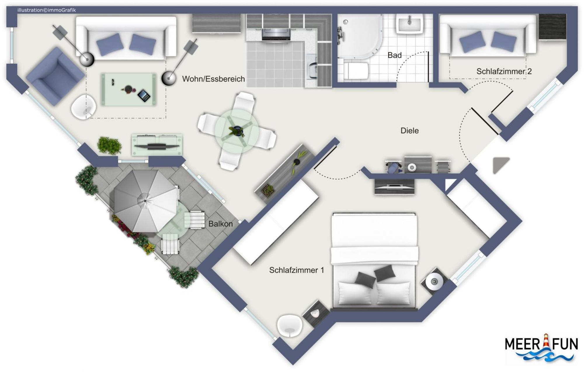 Atlantik Wohnung 101 Kuehlungsborn Luaran gambar